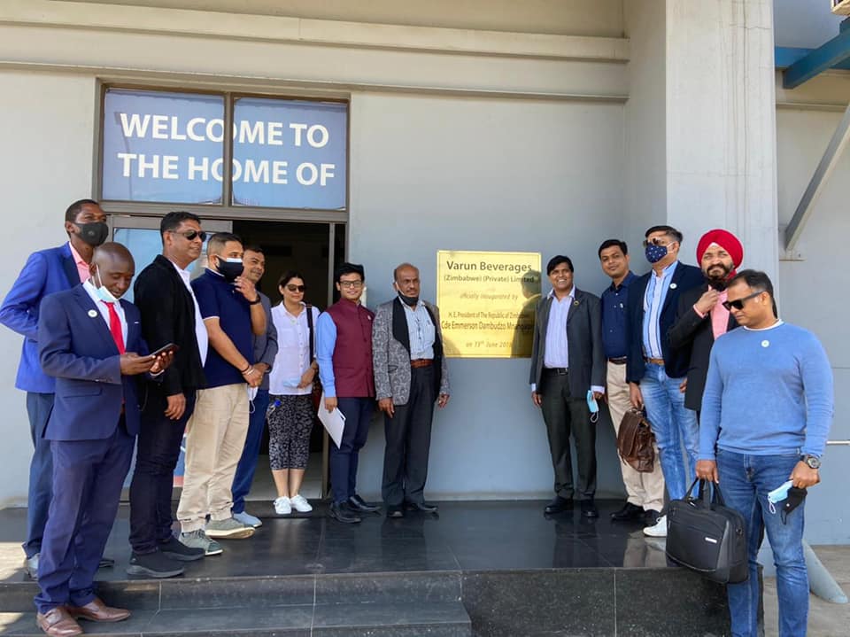 Indian Delegation visit to Varun Beverages in Harare, Zimbabwe - ZITC